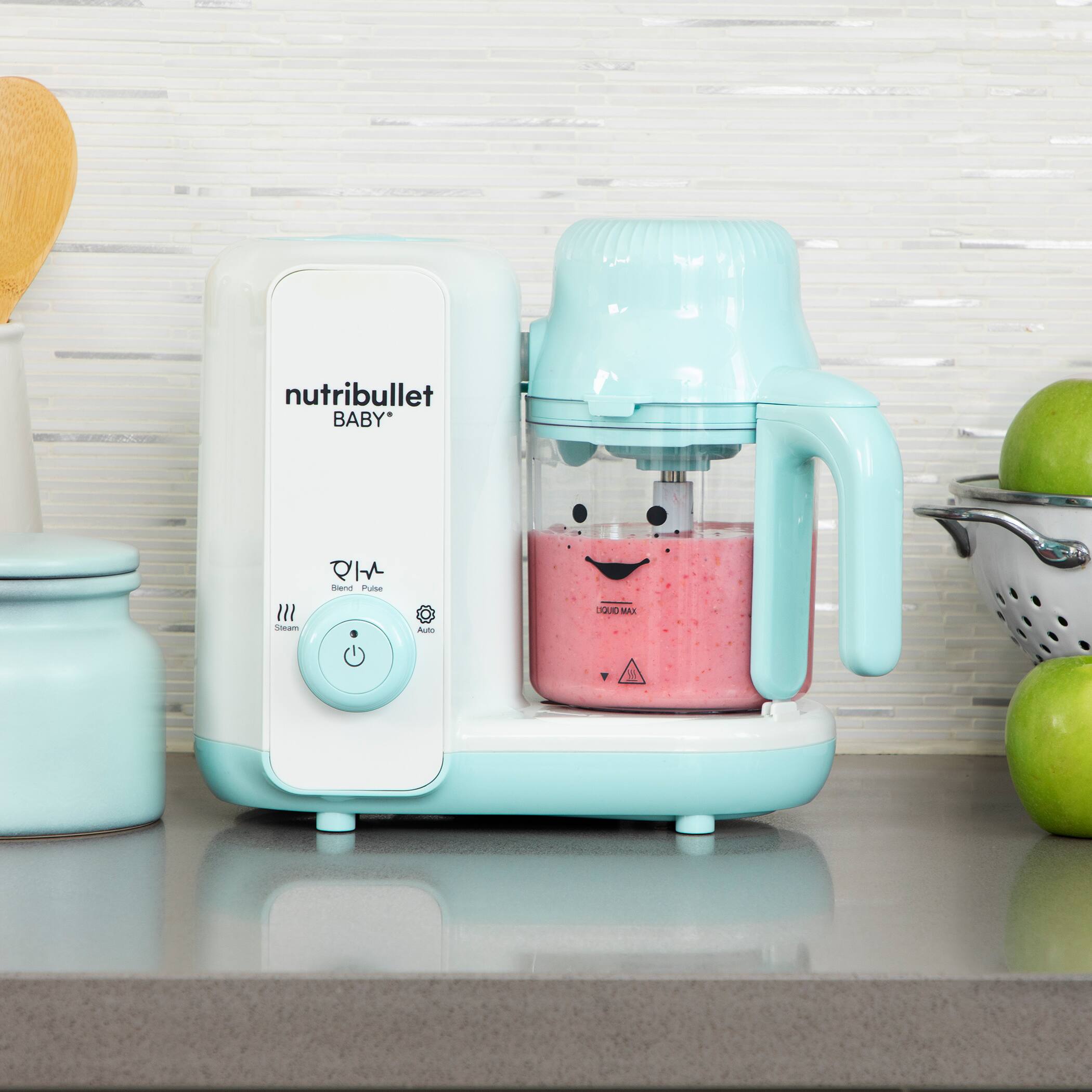 Alt View 22. NutriBullet - Baby Steam and Blend - White/Blue.