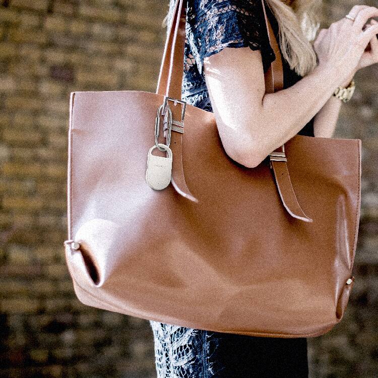 Alt View 6. Momax - PinBuzz Rechargeable Anti-Theft Personal Alarm With Find My Locator, Black - Black.