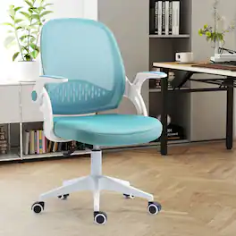 Akoasm - Ergonomic Mesh Office Chair with Adjustable Lumbar Support, Breathable Backrest, Height Adjustable Swivel Chair - Blue