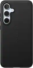 Front. Speck - ImpactHero Slim Case for Samsung Galaxy S24 FE - Black.