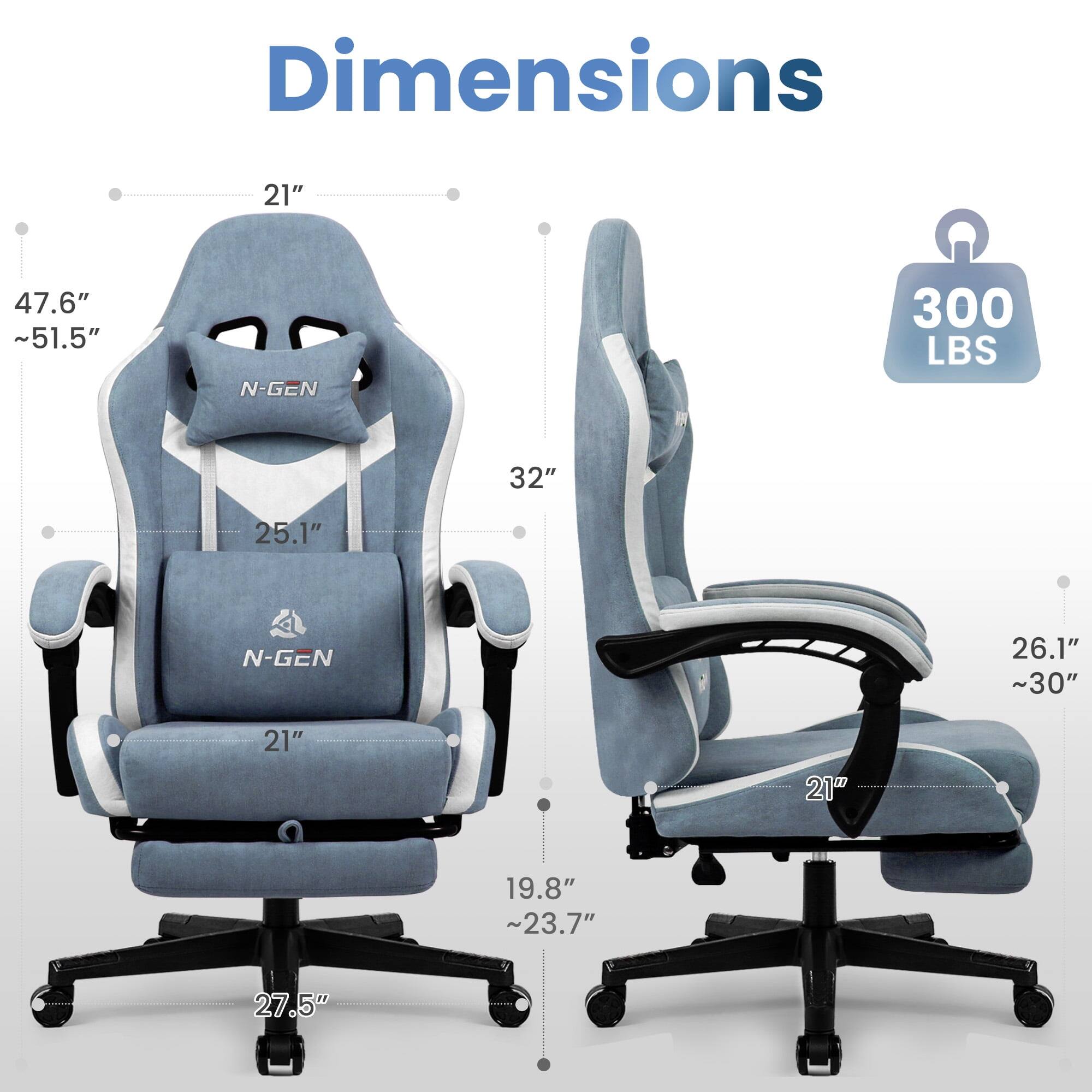 Dimensions  
21"  
47.6" ~51.5"  
N-GEN  
300 LBS  
32"  
25.1"  
21"  
26.1" ~30"  
19.8" ~23.7"  
27.5"