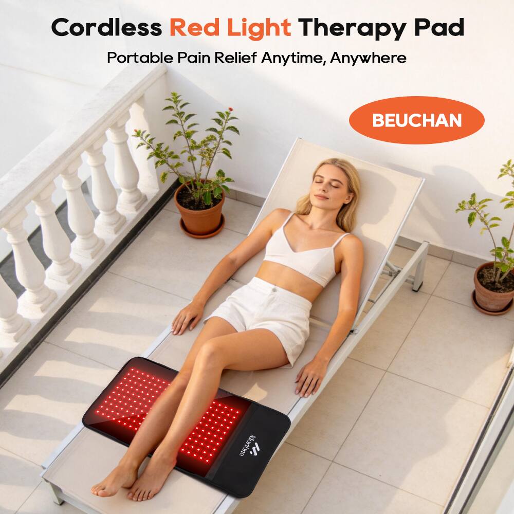 Cordless Red Light Therapy Pad Portable Pain Relief Anytime, Anywhere BEUCHAN