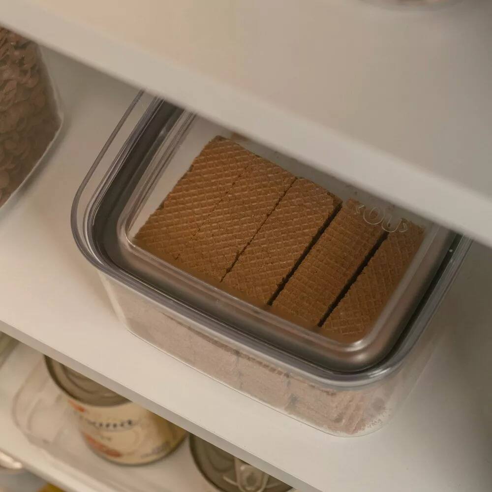 Alt View 9. OU - OU Airtight Food Storage Container 2.8cup, Plastic Food Storage Container with Leak Proof Lid - Clear.