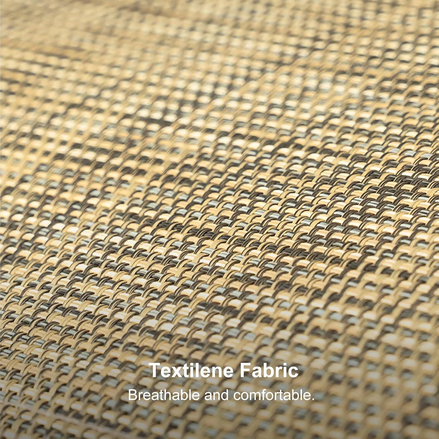 Textilene Fabric  
Breathable and comfortable.