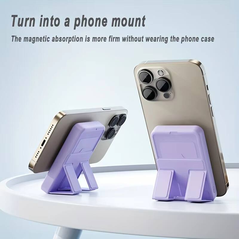 Turn into a phone mount  
The magnetic absorption is more firm without wearing the phone case