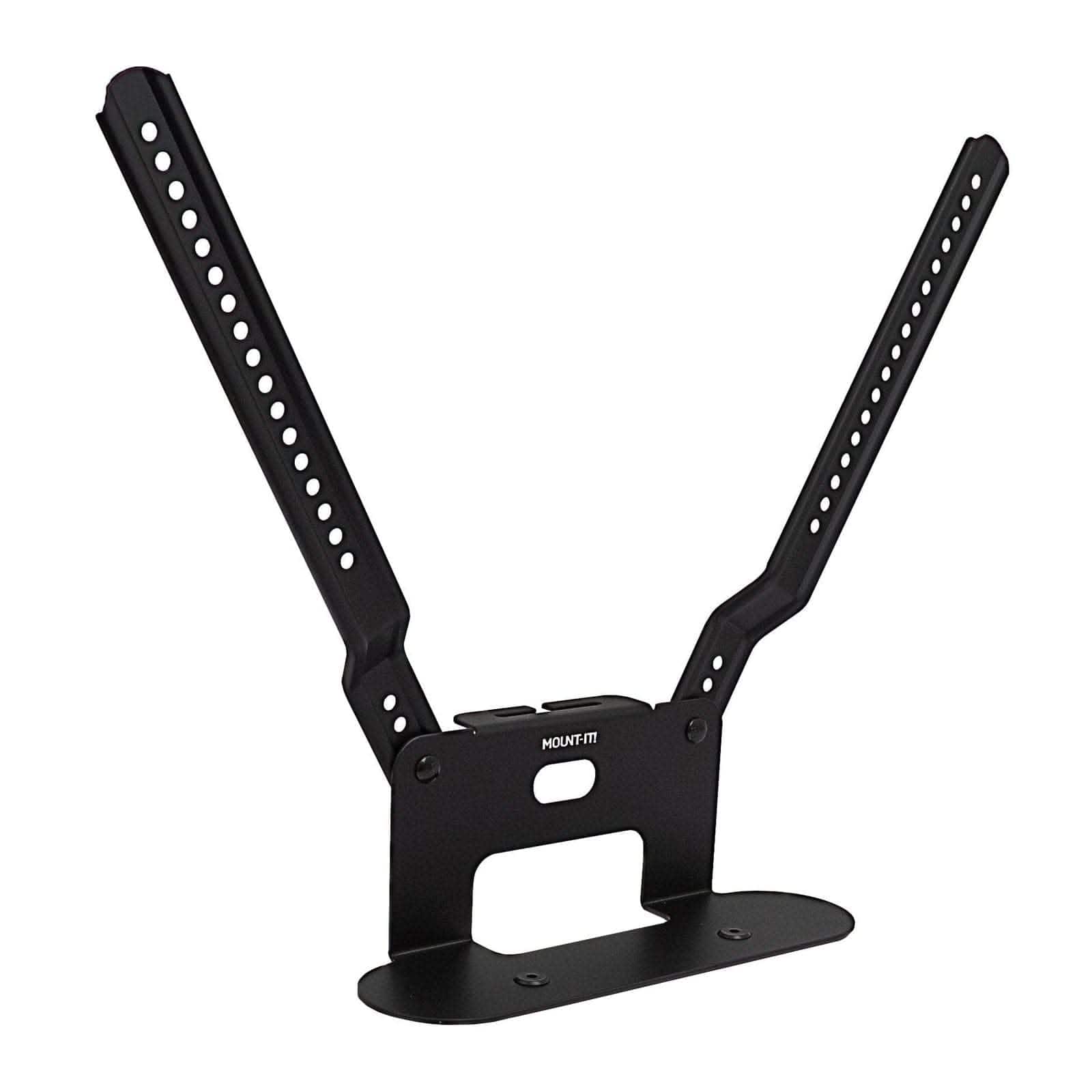 Front. Mount-It! - Sound Bar TV Mounting Shelf for Sonos Beam with Adjustable Height & Secure Installation - Black.