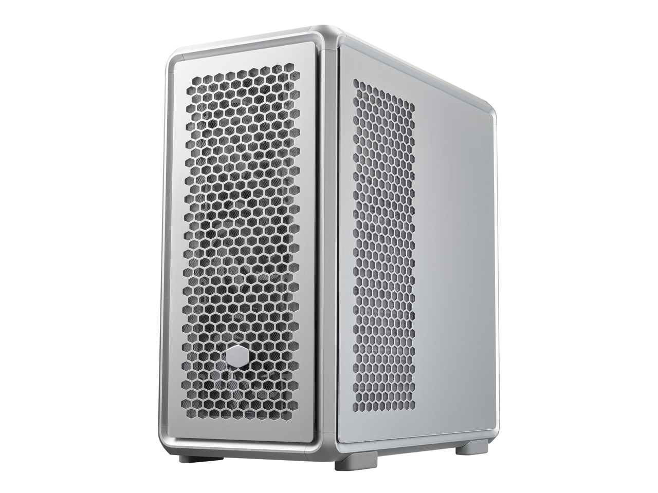Alt View 2. Cooler Master - Cooler Master MasterFrame 600 Silver - ATX Mid-Tower, Aluminum Frame, Magnetic Panels, Tempered Glass - Silver.