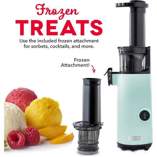 Frozen TREATS  
Use the included frozen attachment for sorbets, cocktails, and more.  
Frozen Attachment!
