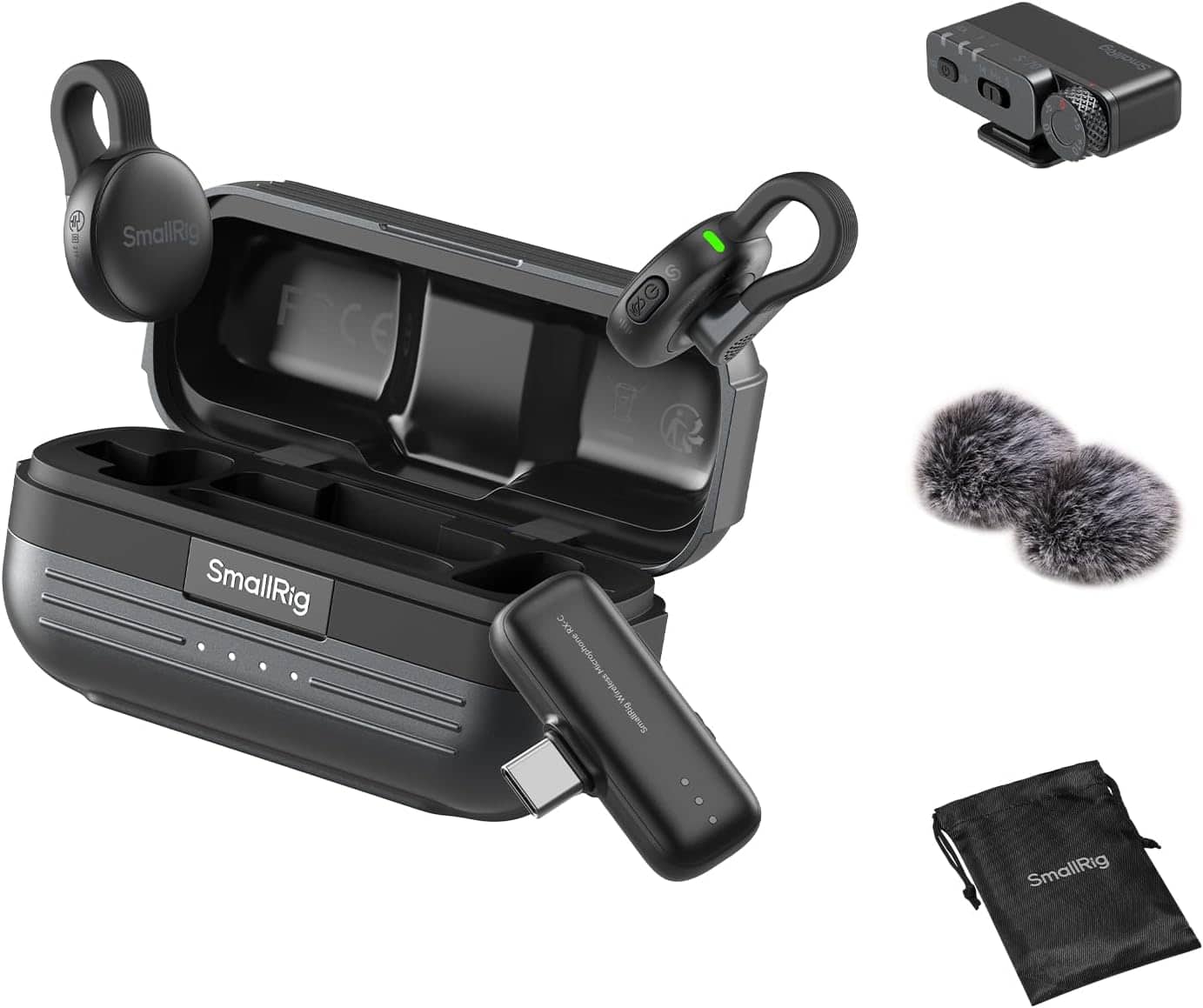 Smallrig - S 70 Wireless Microphone with Multi-Device Compatibility (Black) 5715