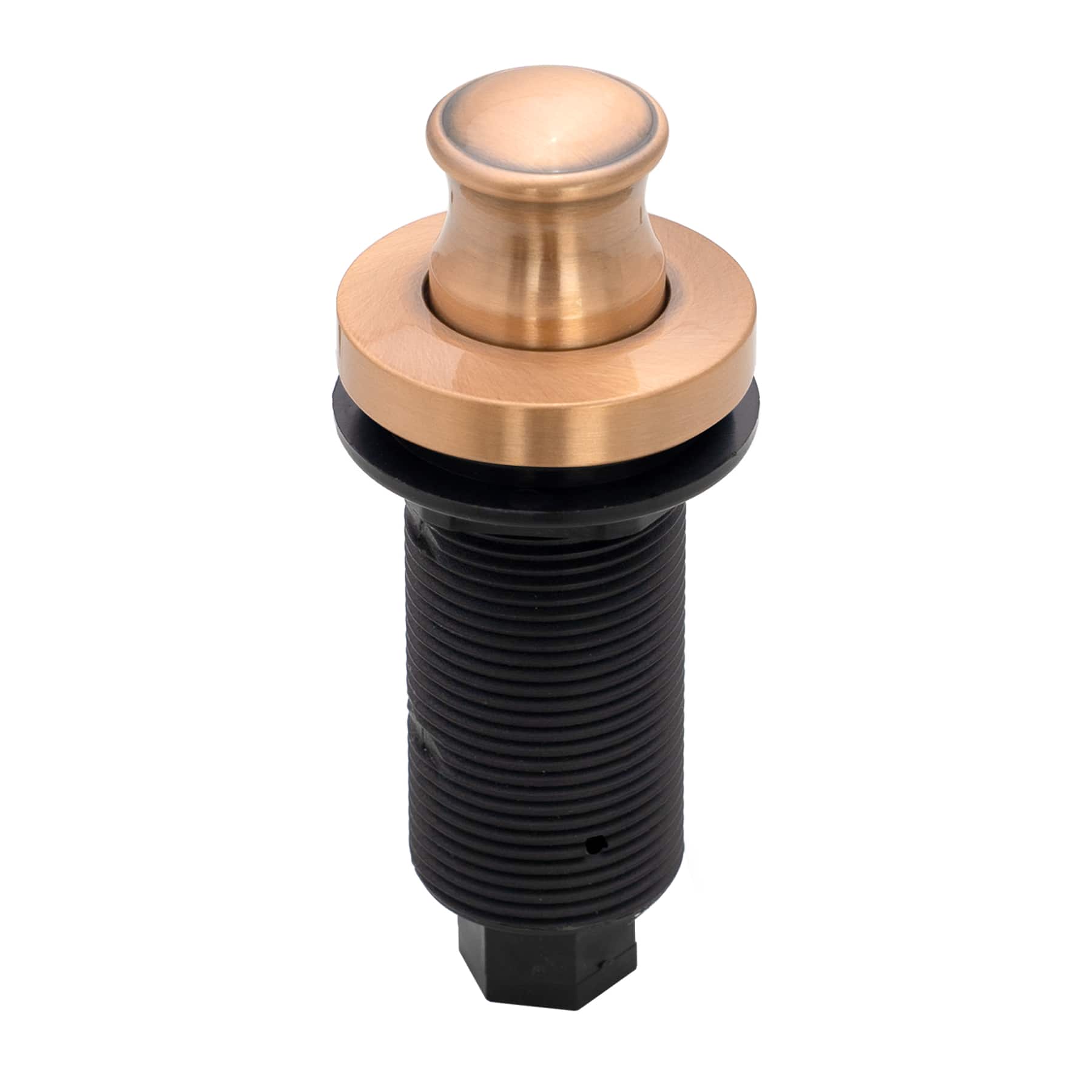 Akicon - Brass Garbage Disposal Air Switch Kit with Sink Top On/Off Push Button - Copper