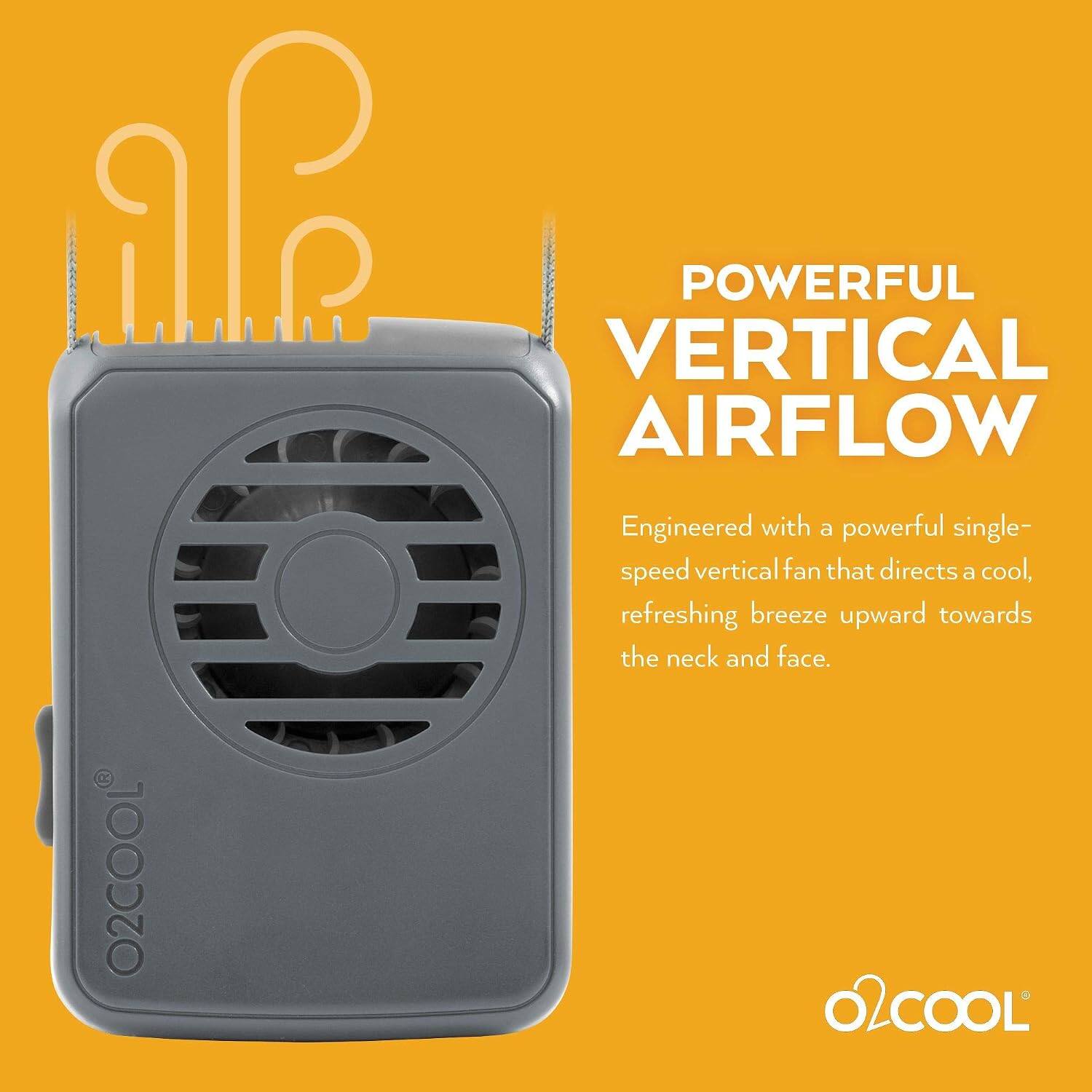 POWERFUL VERTICAL AIRFLOW

Engineered with a powerful single-speed vertical fan that directs a cool, refreshing breeze upward towards the neck and face.