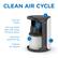 Clean Air Cycle:
1. Dual air intake
2. H13 true EPA filter with three filtration layers
3. Quiet but powerful fan
4. Filtered air release