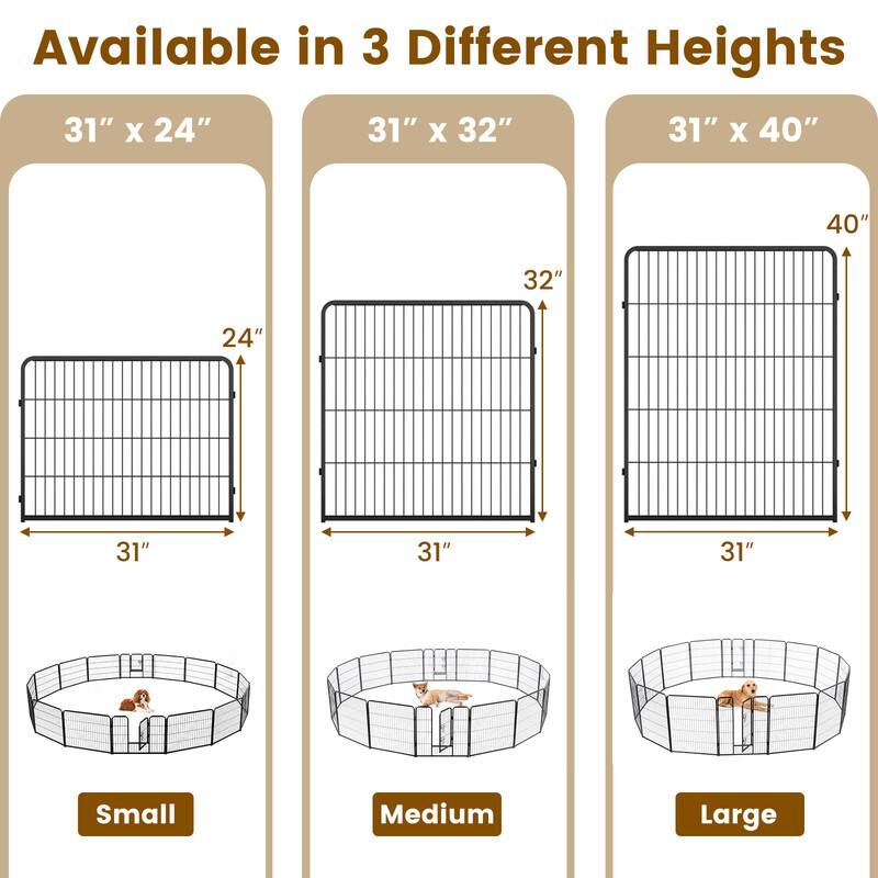 Available in 3 Different Heights

31" x 24"  
24"  
31"  
Small

31" x 32"  
32"  
31"  
Medium

31" x 40"  
40"  
31"  
Large