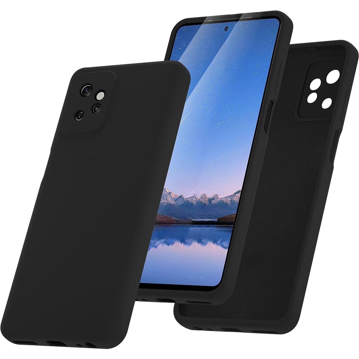 Alt View 12. SaharaCase - Silicone Series Case for Motorola G Power (2023) - Black.