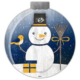 Fan Creations - Nashville Predators 12'' Snow Globe Wall Art - Multicolor