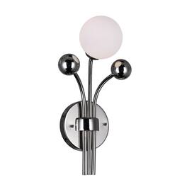 CWI Lighting - Element 1 Light Wall Light With Finish - Polished Nickel