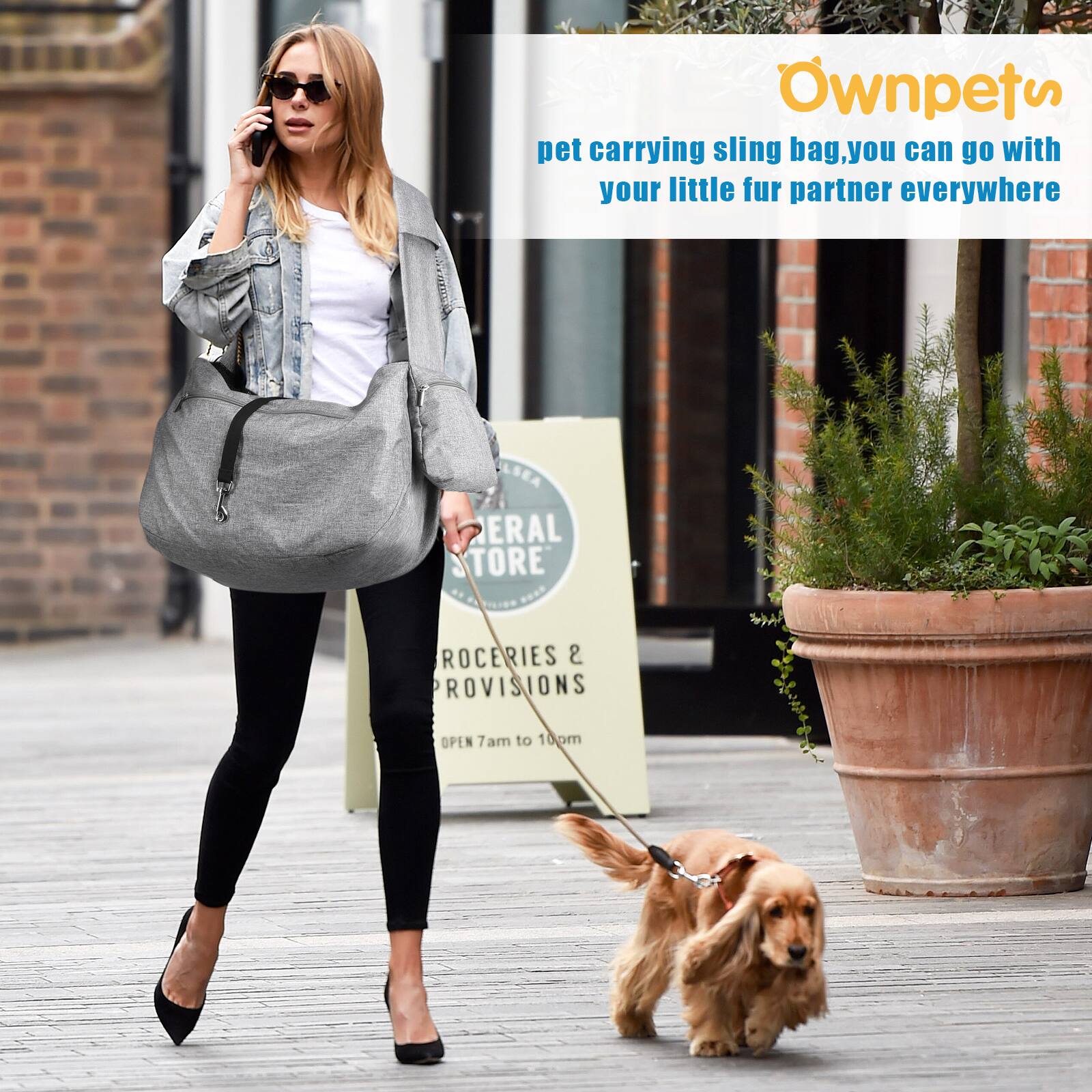 Ownpets  
pet carrying sling bag, you can go with your little fur partner everywhere  

GENERAL STORE  
GROCERIES & PROVISIONS  
OPEN 7am to 10pm