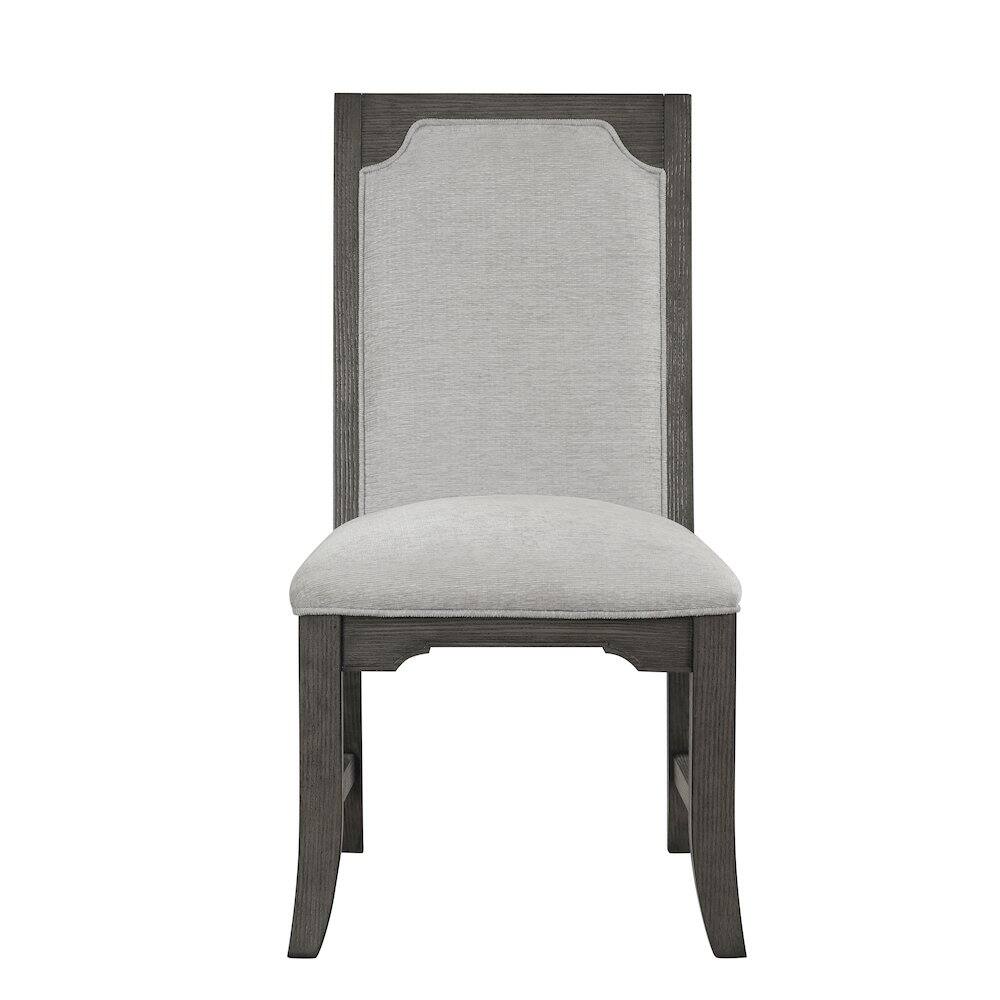 Left. New Classic Furniture - New Classic Furniture Lisbon Wood Dining Side Chair in Gray (Set of 2) - Gray.