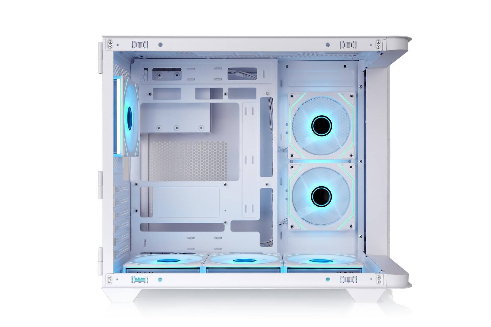 Left. Thermaltake - vision 330 cr argb white case - Snow.