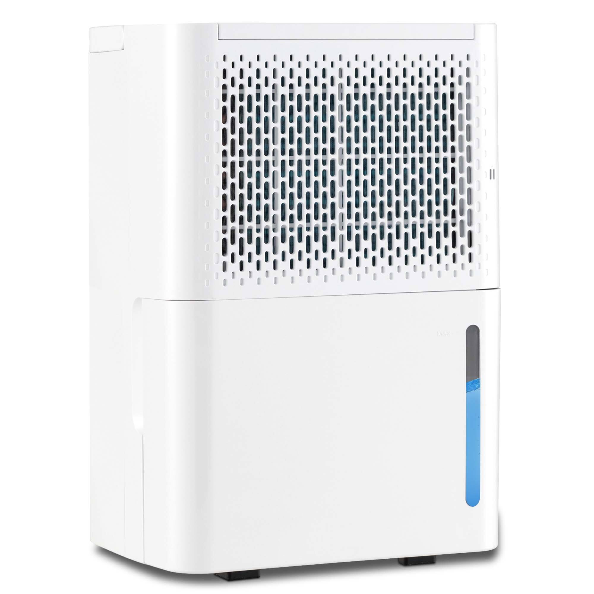 Alt View 8. Costway - 32 Pint Dehumidifier 2000 Sq. Ft Portable with 3 Modes & 24H Timer Home Basement - White.
