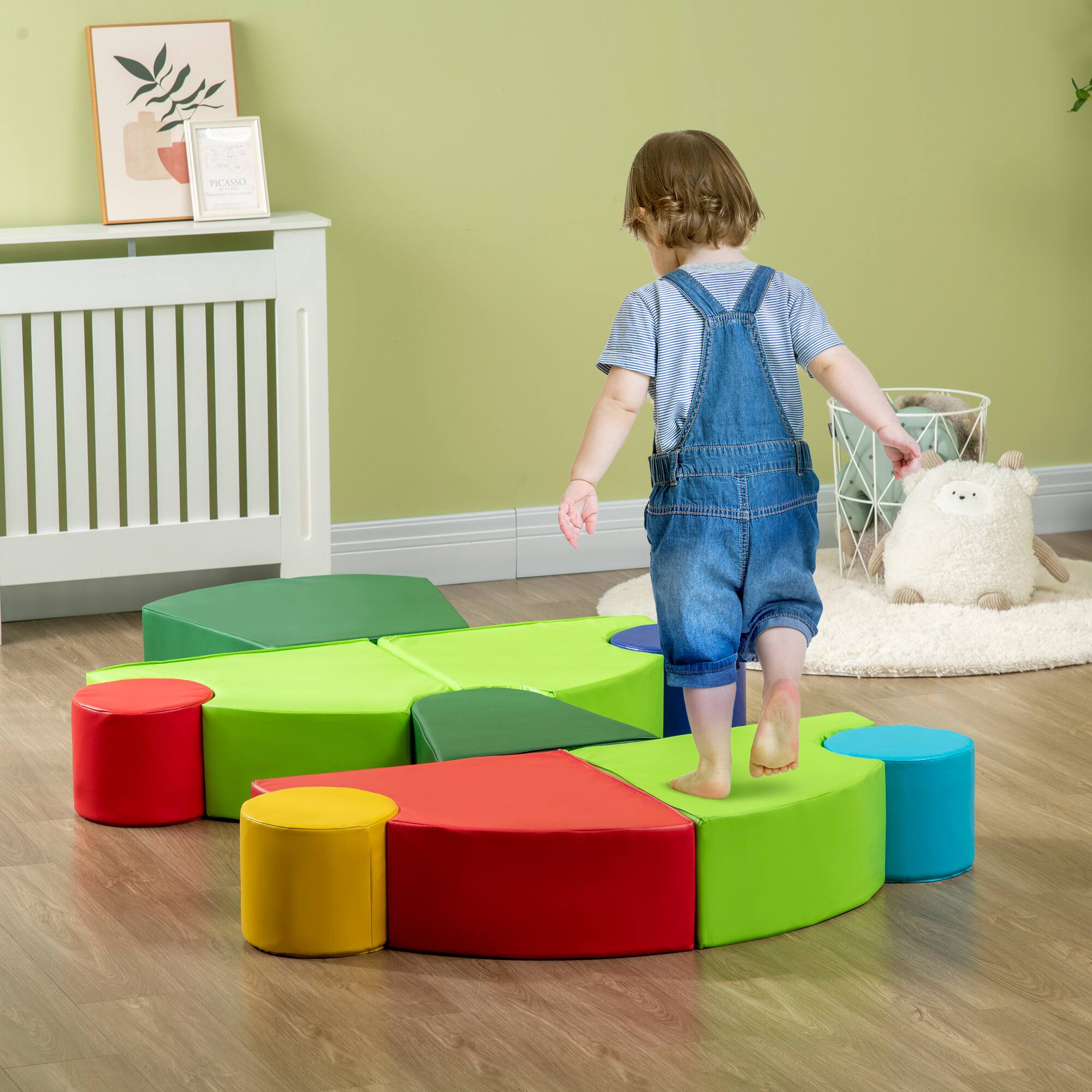 Alt View 1. Qaba - Rearrangeable Foam Playset Soft Play Equipment Toddler Educational.