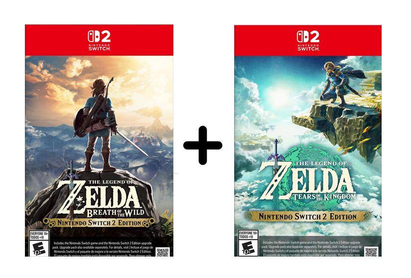 2 NINTENDO SWITCH 2 NINTENDO SWITCH THE LEGEND OF ZELDA BREATH OF THE WILD THE NINTENDO SWITCH 2 EDITION EVERYONE 1+ TODOS +10 Includes the Nintendo Switch game and the Nintendo Switch 2 Edition upgrade pack. Upgrade pack also available separately. For details visit. Incluye el juego de Nintendo Switch y el paquete de mejora de la versión Nintendo Switch 2 Edition. THE LEGEND OF ZELDA TEARS OF THE KINGDOM NINTENDO SWITCH 2 EDITION EVERYONE 10 TODOS +10 Includes the Nintendo Switch game and the Nintendo Switch 2 Edition upgrade pack. Upgrade pack also available separately. For details visit. Incluye el juego de Nintendo Switch y el paquete de mejora de la versión Nintendo Switch 2 Edition.