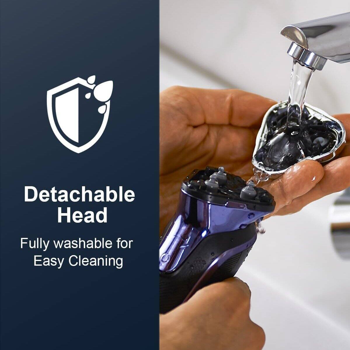 Detachable Head  
Fully washable for Easy Cleaning
