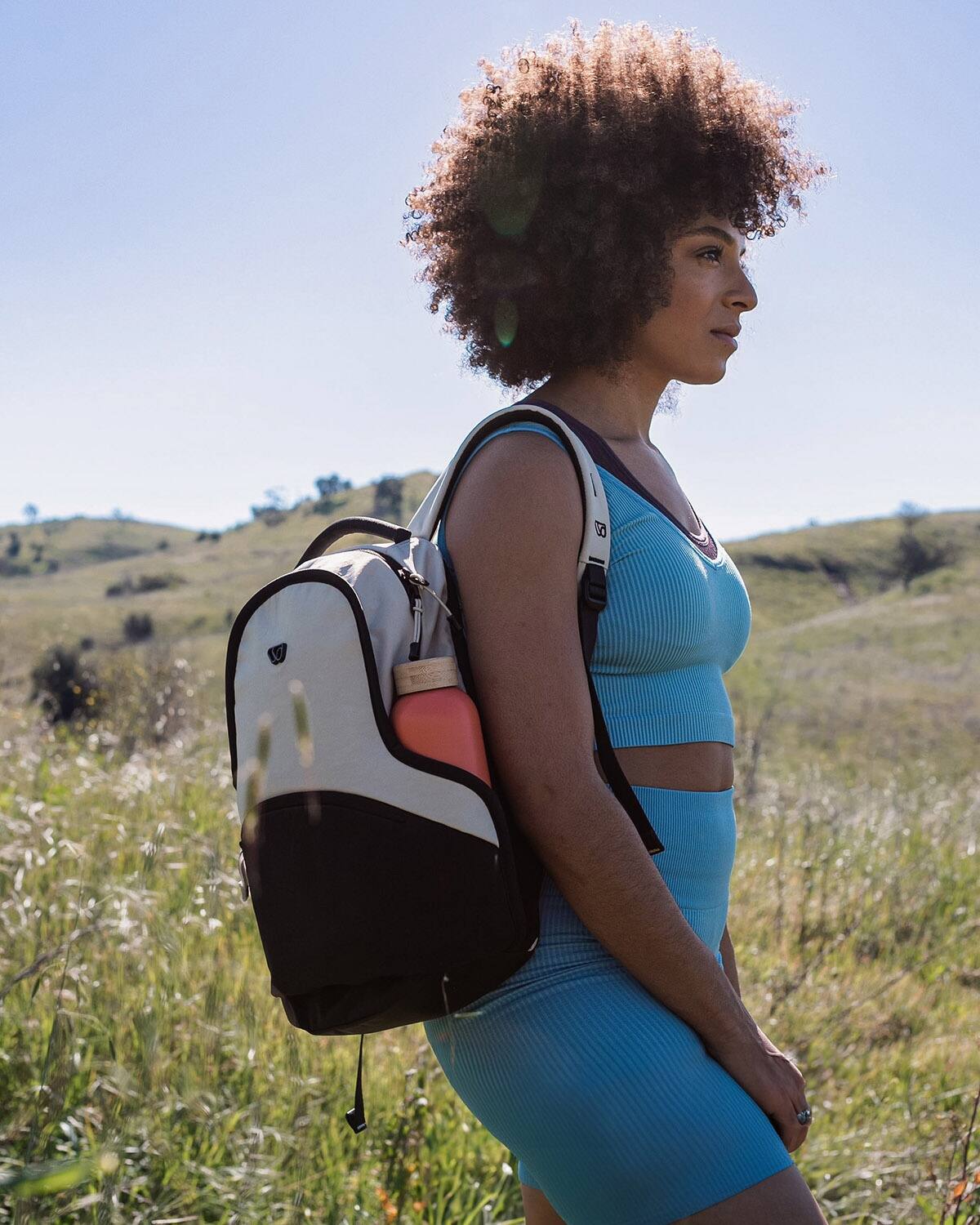 Left. WAYB - WAYB Mini Kids Backpack - White.