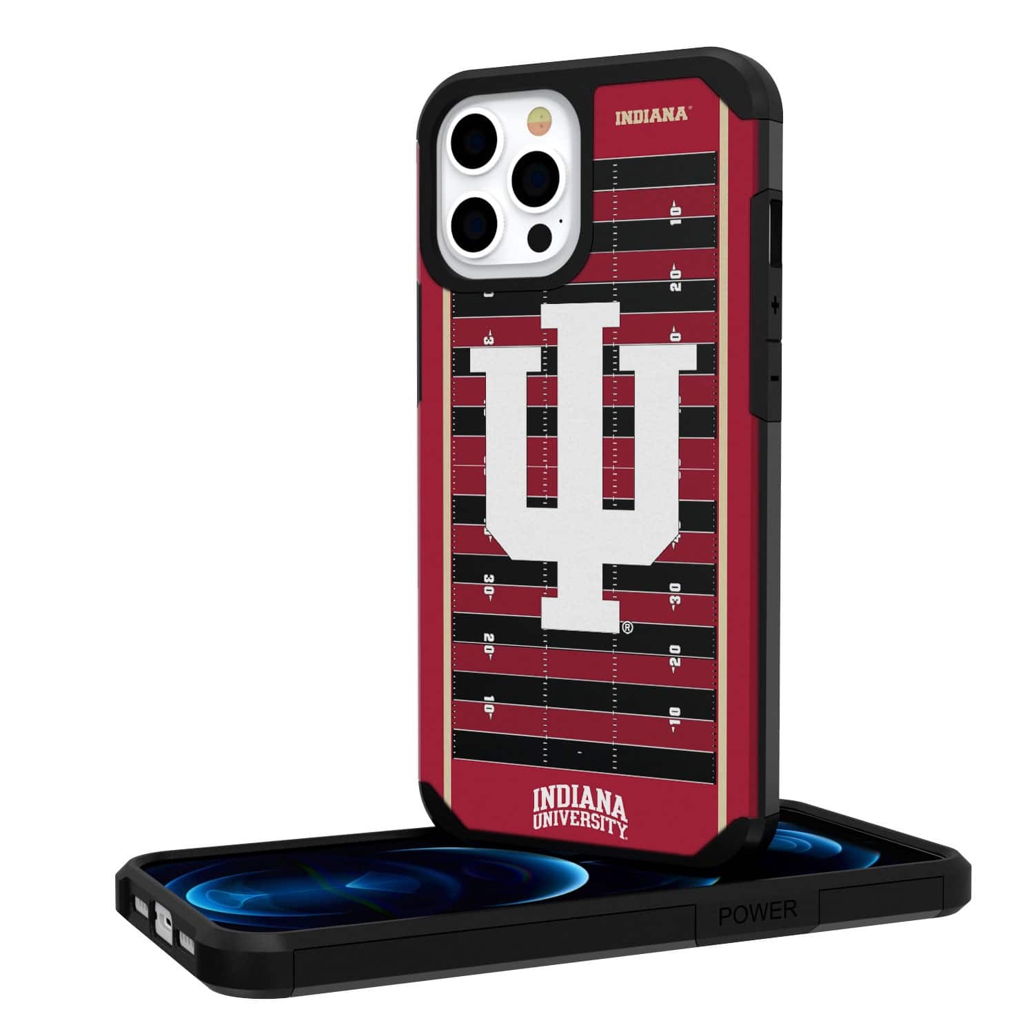 Keyscaper - NCAA - Indiana Hoosiers Field iPhone Rugged Case - 16 Pro Max - Multicolor
