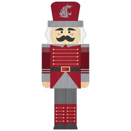 Fan Creations - Washington State Cougars 31'' Nutcracker Leaner - Multicolor