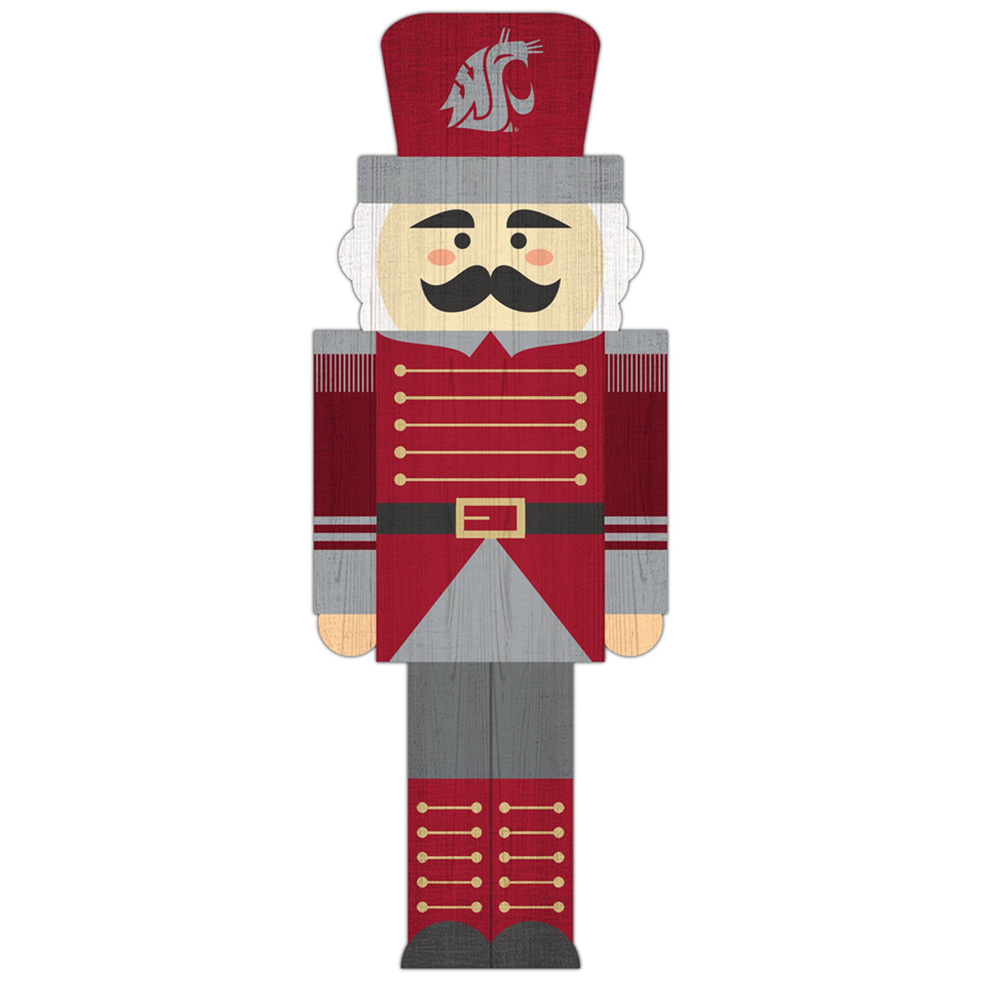 Washington State Cougars 31'' Nutcracker Leaner