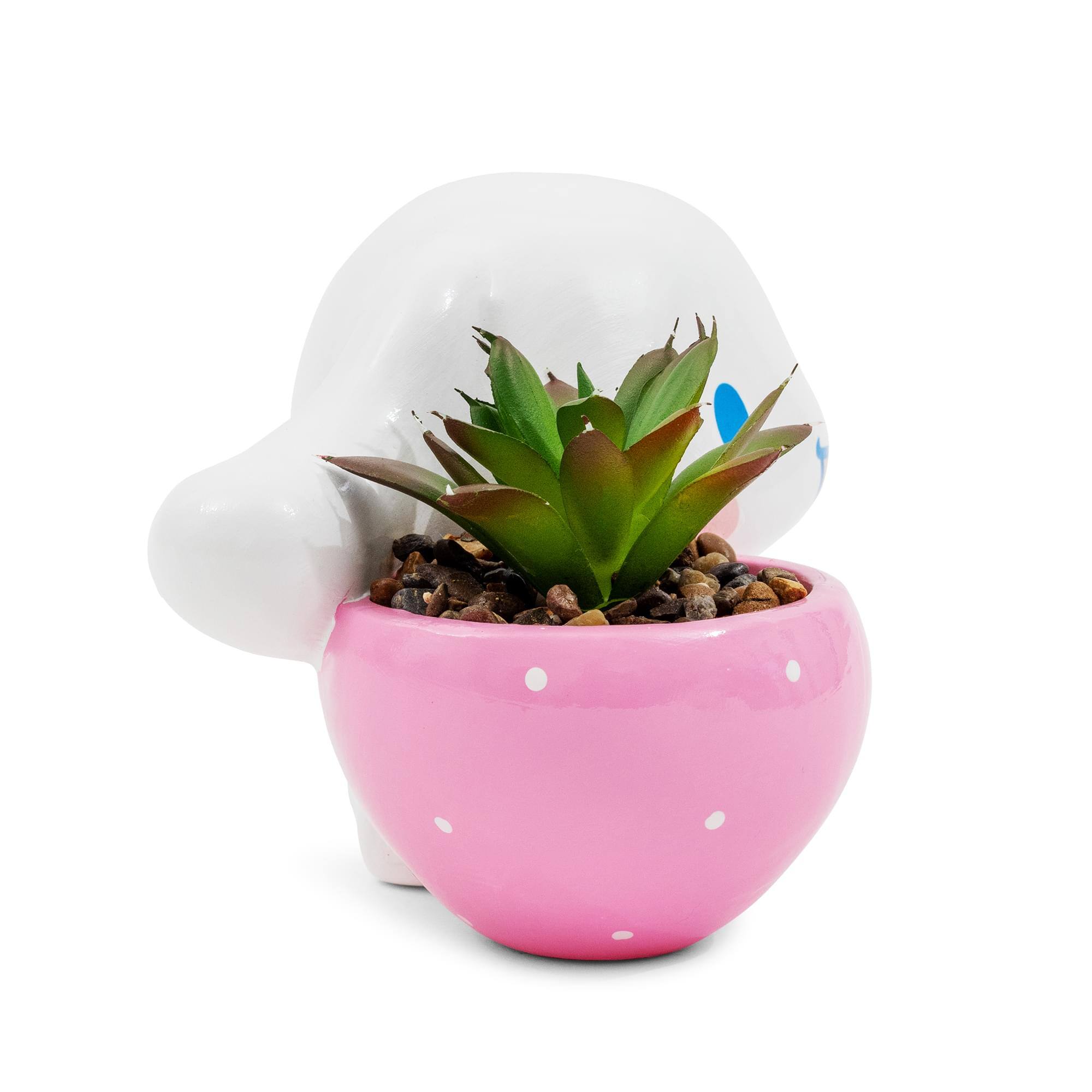 Alt View 10. Silver Buffalo - Sanrio Cinnamoroll Strawberry Ceramic Mini Planter With Artificial Succulent - Multi-Colored.