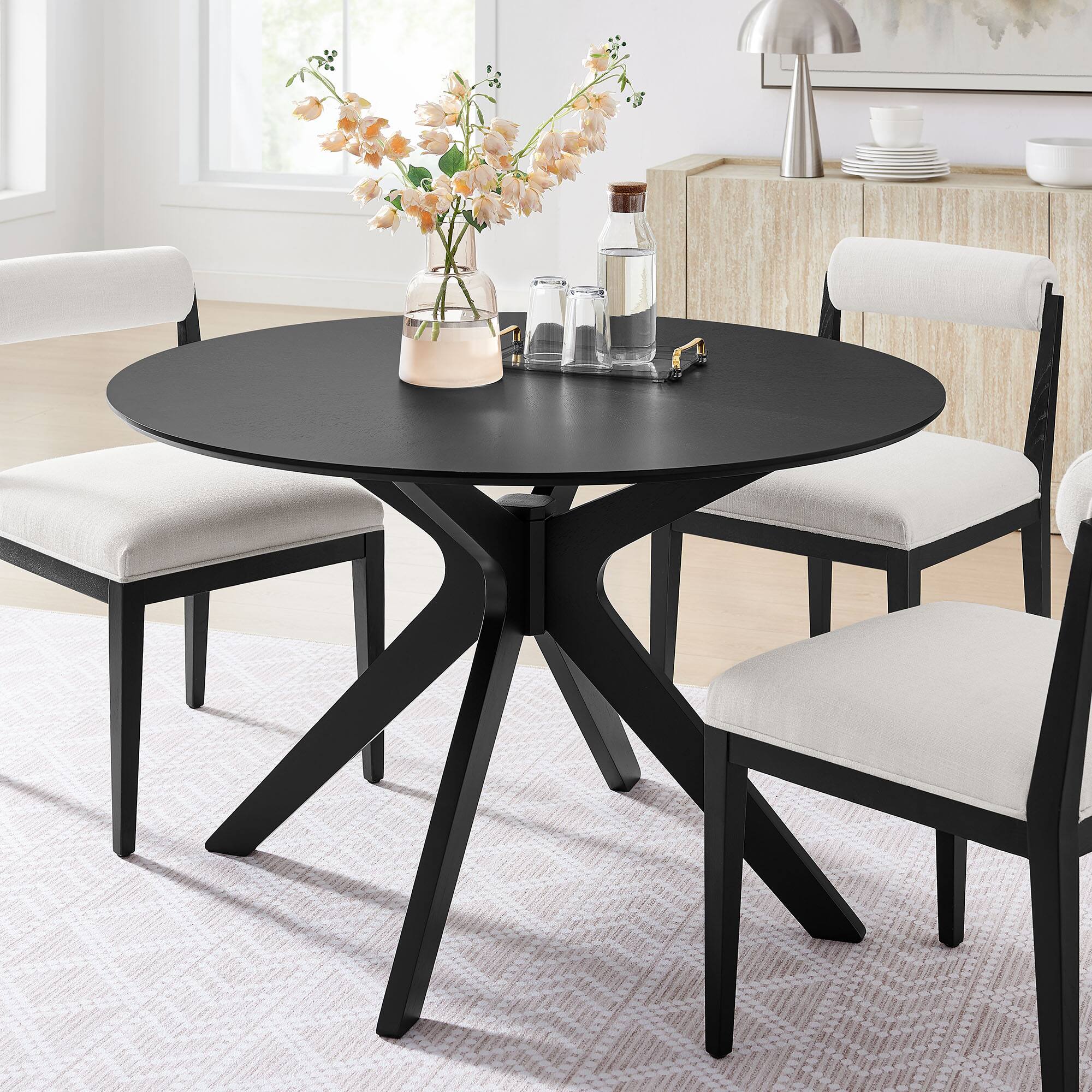 Modway - Crossroads Wood Dining Table - Black