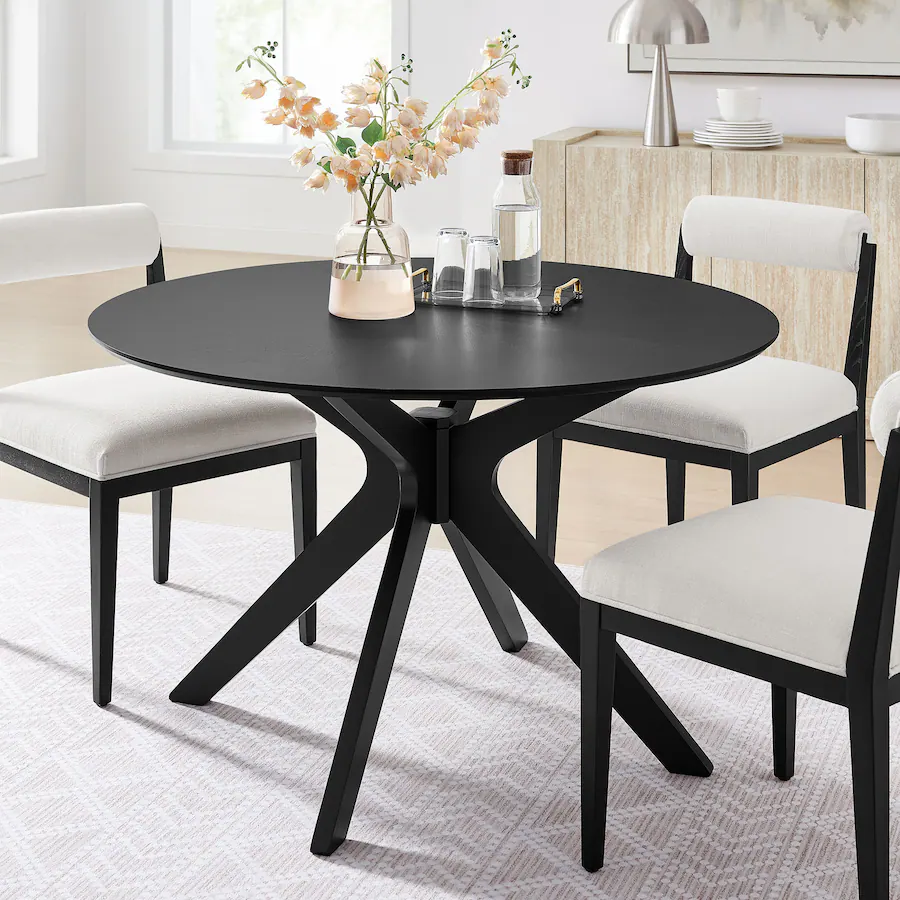 Modway Crossroads Wood Dining Table Black EEI-3847-BLK - Best Buy