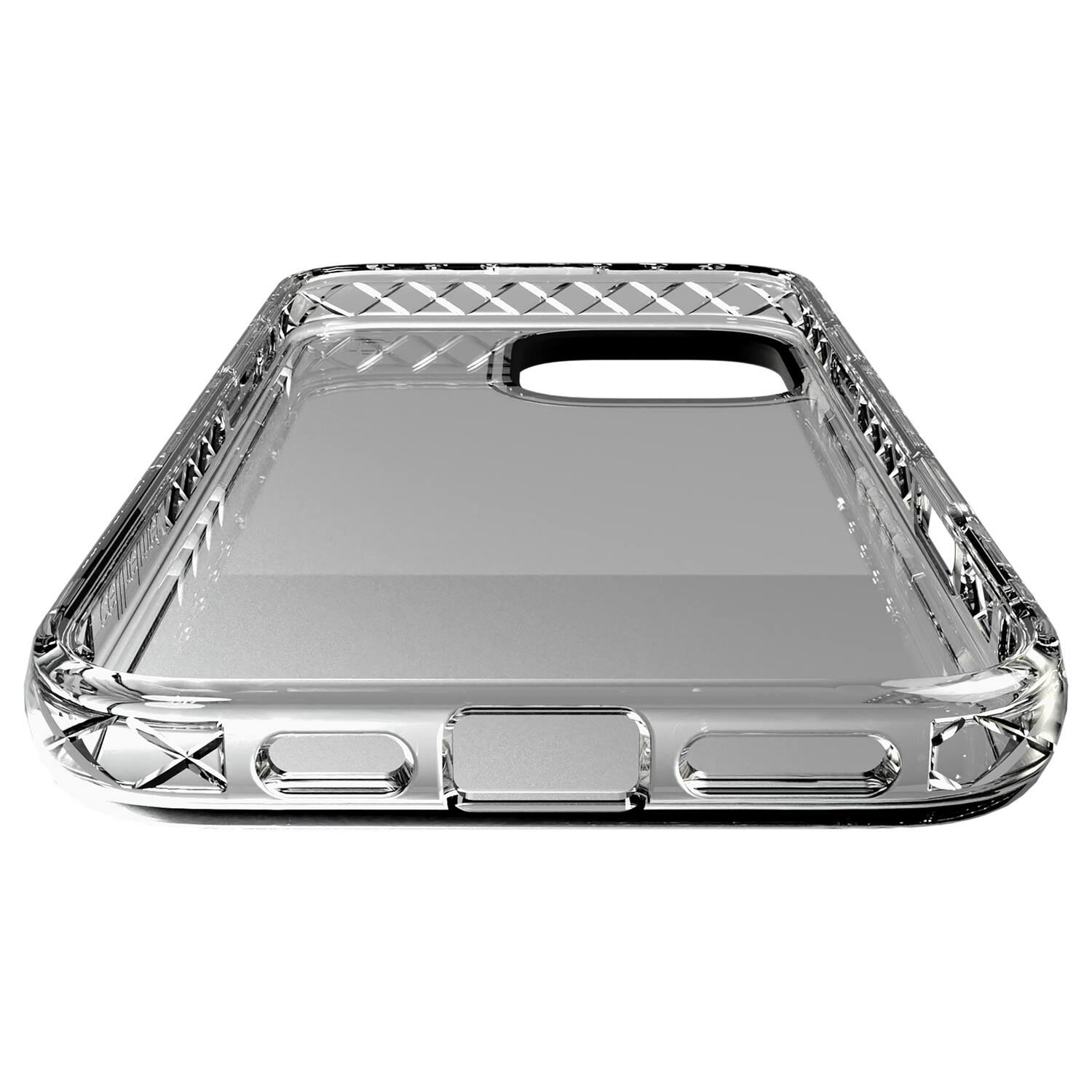 Angle. Cellhelmet - Altitude X Series Case iPhone 16 Pro Max Crystal Clear - Crystal Clear.