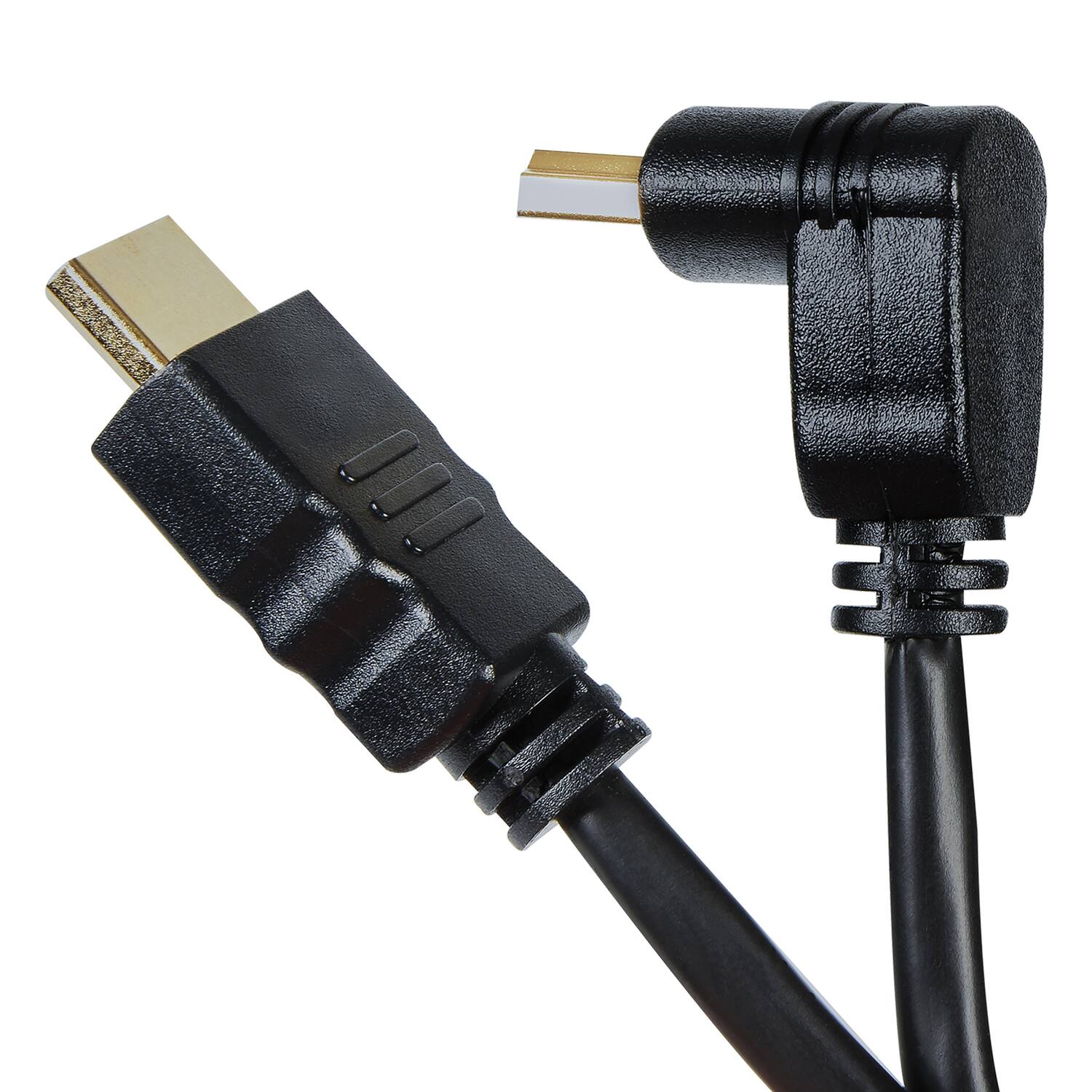 Alt View 5. RCA - 6-Ft HDMI Cable with Right-Angle Connector.