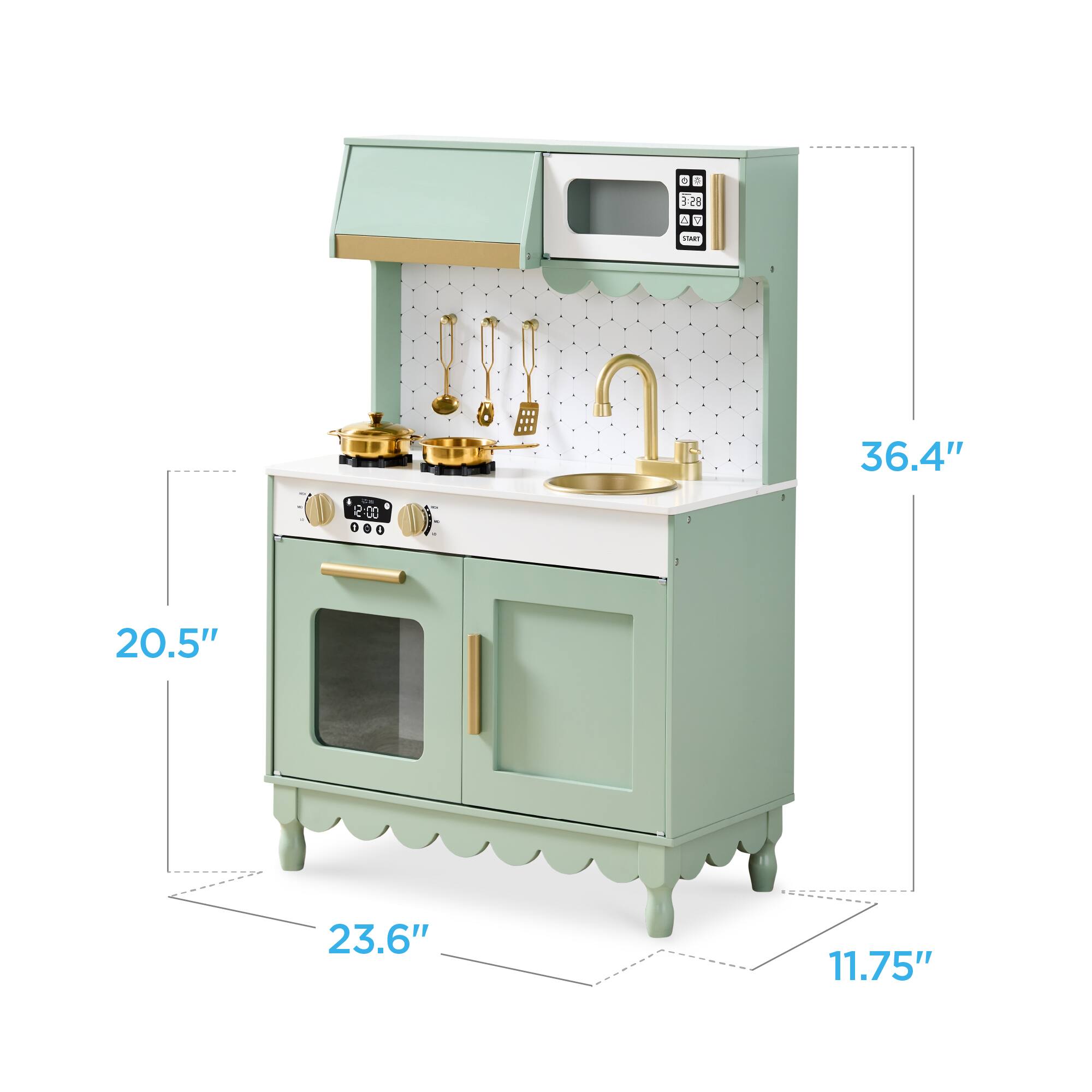 - Width: 20.5"
- Depth: 23.6"
- Height: 36.4"
- Base Height: 11.75"