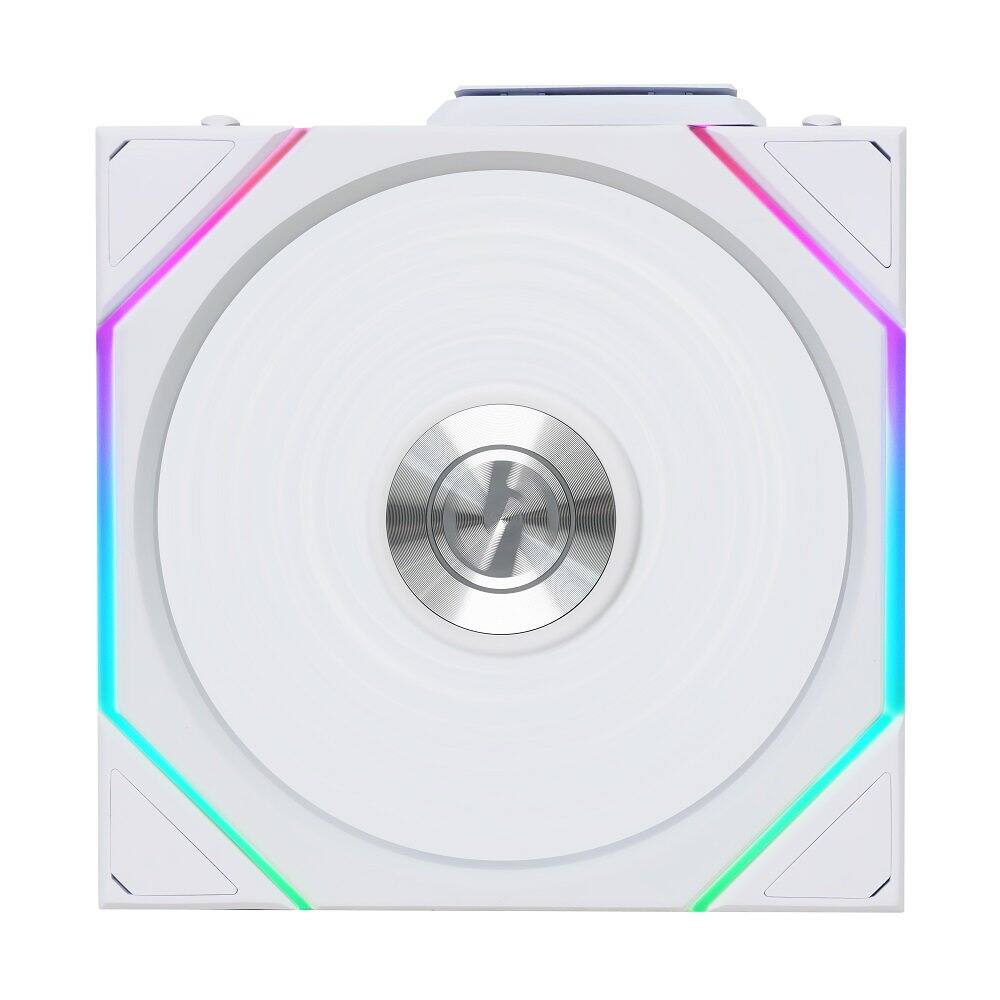 Back. Lian Li - Lian Li UNI Fan TL 120 Wireless - Single Pack - 2.4 GHz Control - Infinity Mirror - White (12TL1W1W) - White.