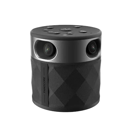 Front. PANOCORE - PANOCORE360 All-in-One Meeting Camera - Black/Gunmetal.