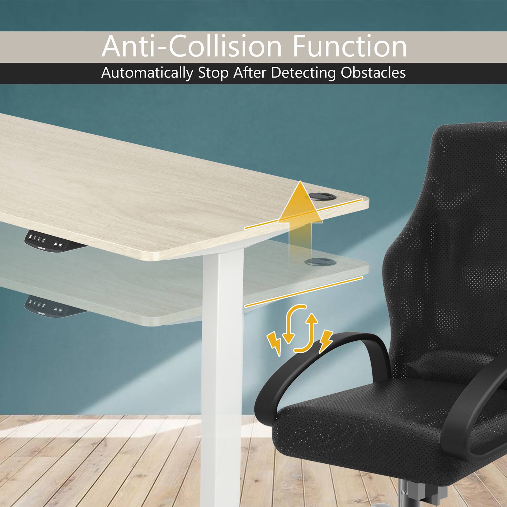 Anti-Collision Function  
Automatically Stop After Detecting Obstacles