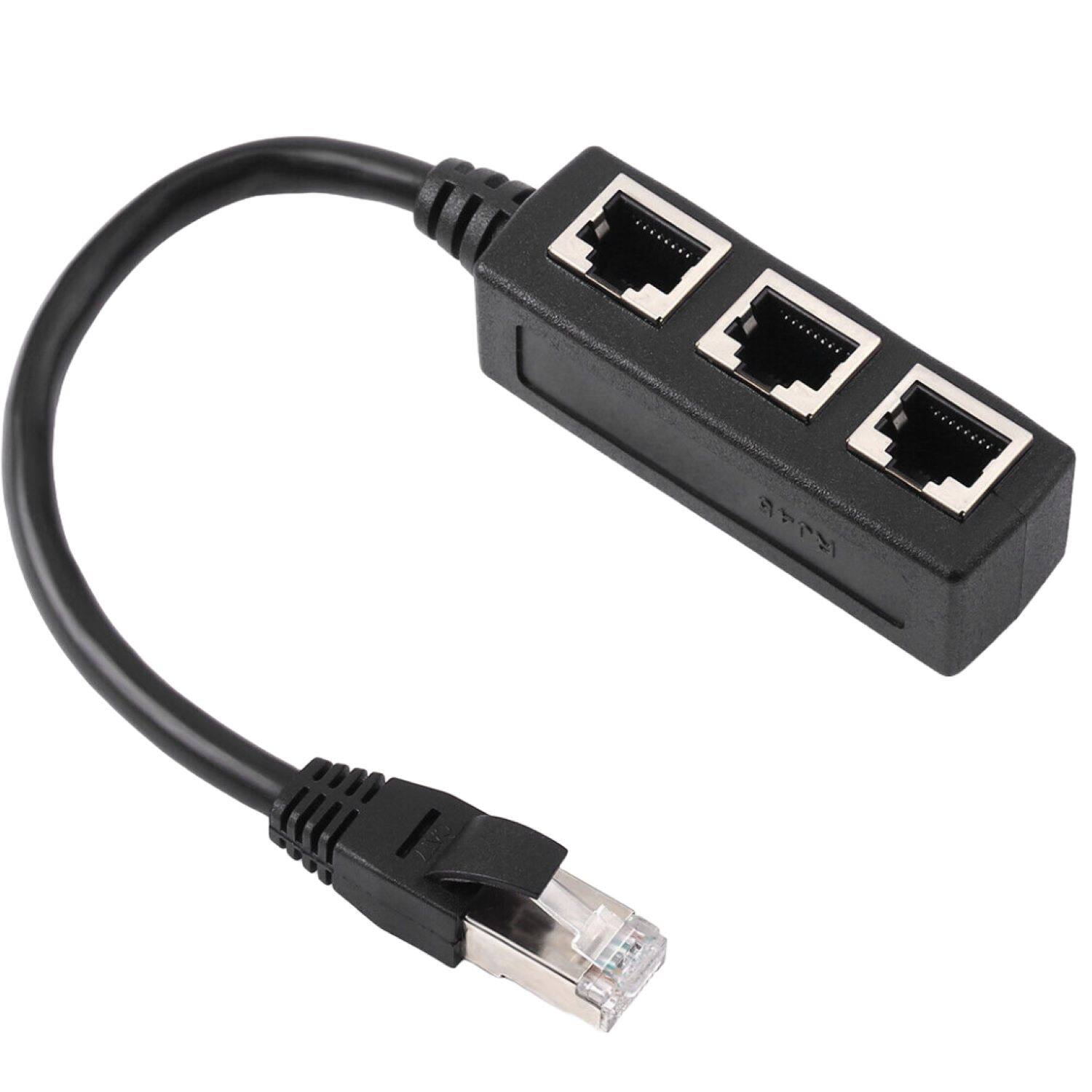 Sanoxy RJ45 Splitter Adapter 1 to 3 Ways CAT 7 6 5 LAN Ethernet Cable ...