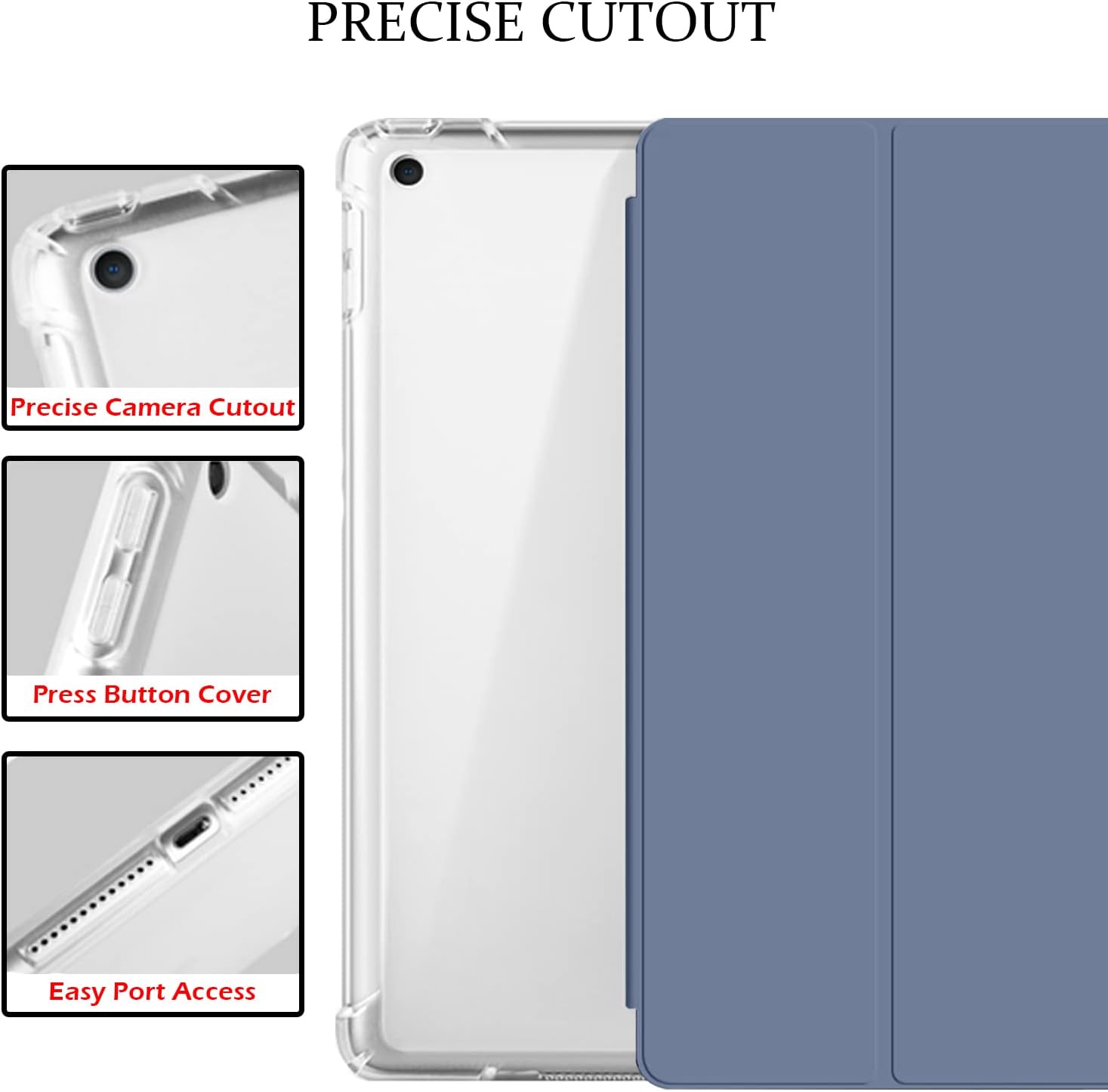 PRECISE CUTOUT

- Precise Camera Cutout
- Press Button Cover
- Easy Port Access