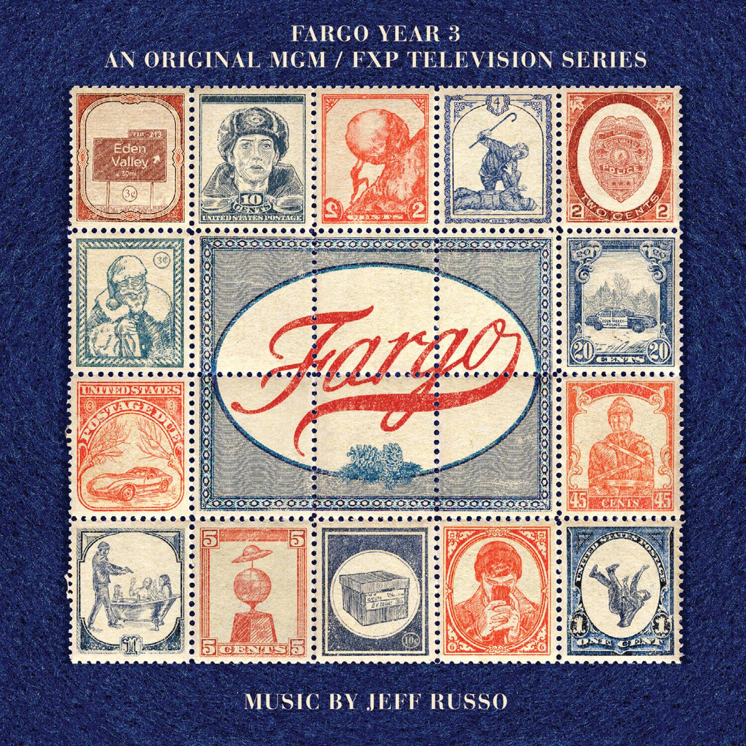 FARGO YEAR 3  
AN ORIGINAL MGM / FX / TELEVISION SERIES  

Eden Valley  
3c  

UNITED STATES POSTAGE  

Fargo  

MUSIC BY JEFF RUSSO