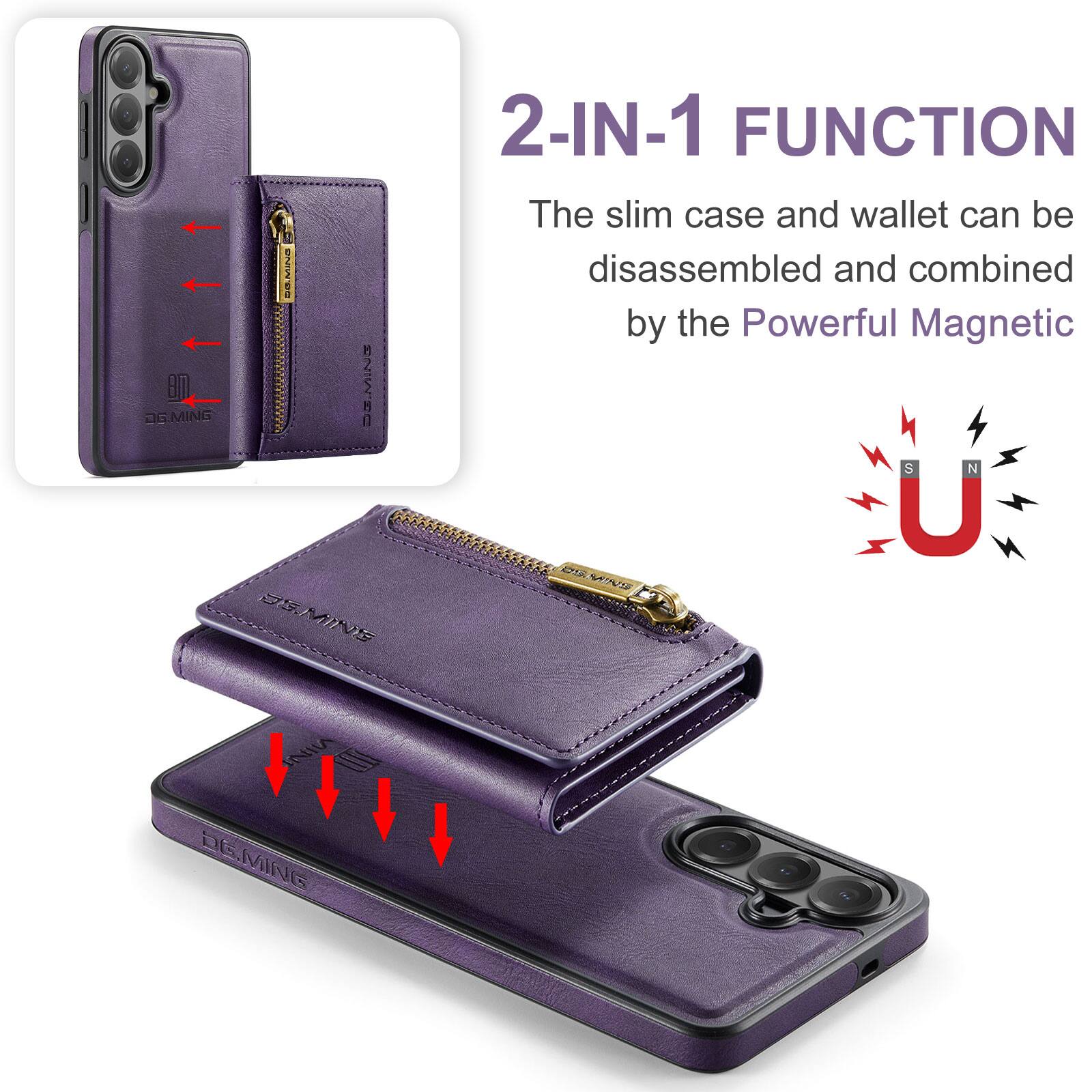 A.M 8D 11t 822.81 aGMING USMIN 2-IN-1 FUNCTION The slim case and wallet can be disassembled and combined by the Powerful Magnetic S N U PA EAN S VIIA DEMING