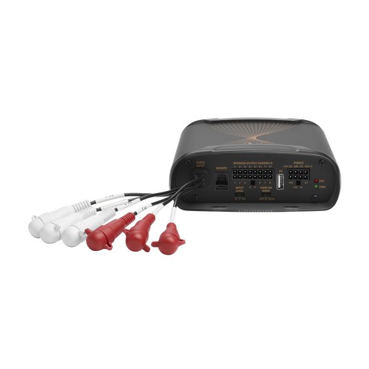 BUDIO - SPEAKERS DUTPUT CHANNELS - de to - to e 7 + CEMOTE . . . PC POWER a - - . - a . -T LEVEL . 4 - - . - - - - - - . . - - PRT PA