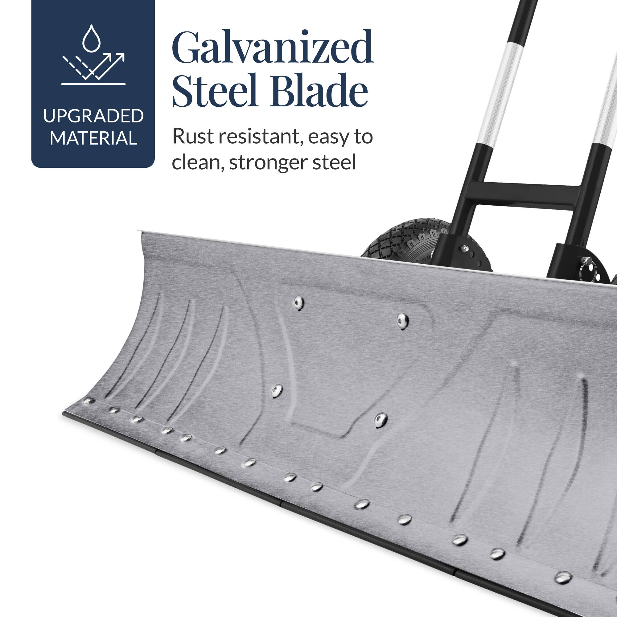Galvanized Steel Blade  
UPGRADED MATERIAL  
Rust resistant, easy to clean, stronger steel