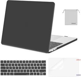 mosiso - 4IN1 Hard Shell Kit for MacBook Pro 13 inch Case M2 A2338 M1 A2251 A2289 A2159 A1989 A1708 A1706 2026-2016 - Slate Gray