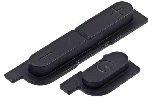 Front. MobileSentrix - Power & Volume Buttons Replacement Compatible For Nintendo Switch OLED - Black.
