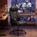 Alt View 5. Costway - Big & Tall Leather Office Chair with Adjustable High Back - Black.