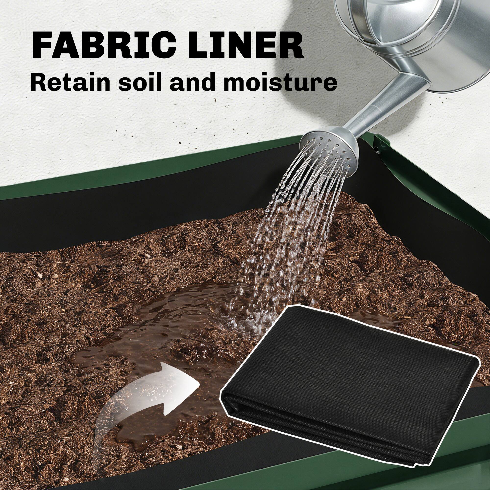 FABRIC LINER  
Retain soil and moisture